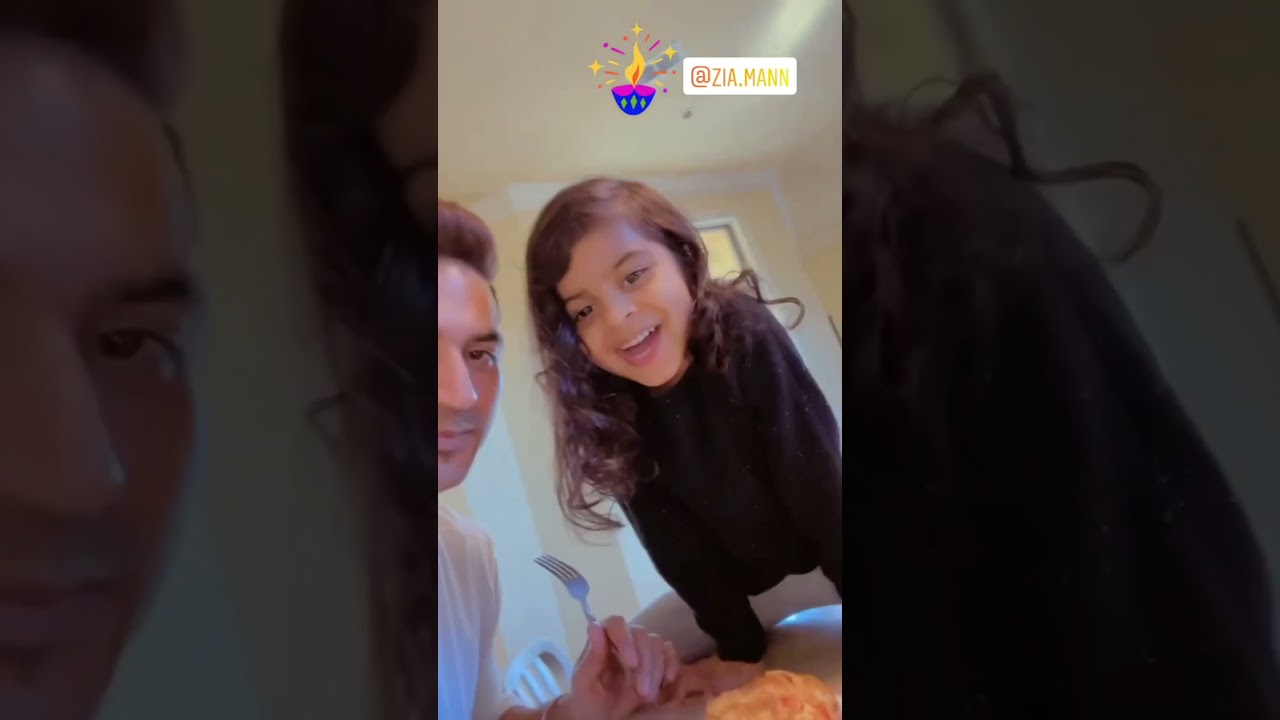Guru mann post workout meal with daughter zia mann