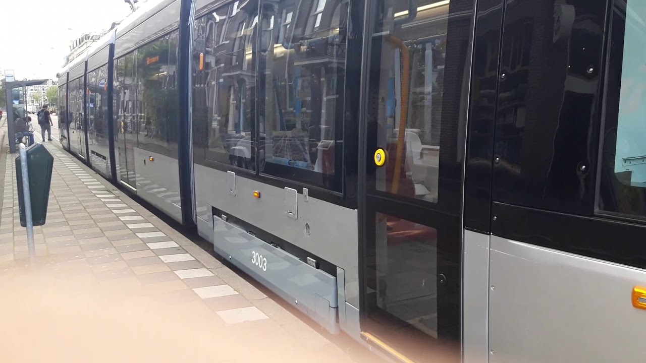 🚊GVB Amsterdam Nieuwe 15G Tram vertrekt uit de Wibautstraat als test tram,