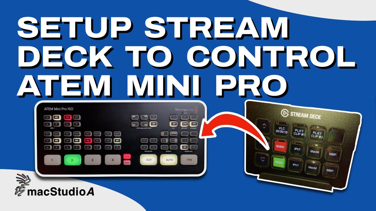 Как настроить потоковую деку для управления ATEM Mini Pro