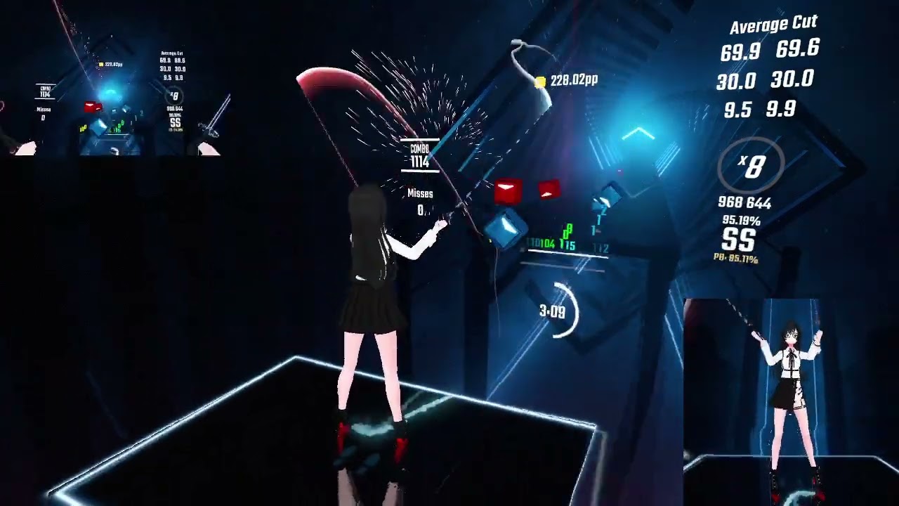 Beat Saber ランク譜面「MEGALOVANIA」Hard（FC）