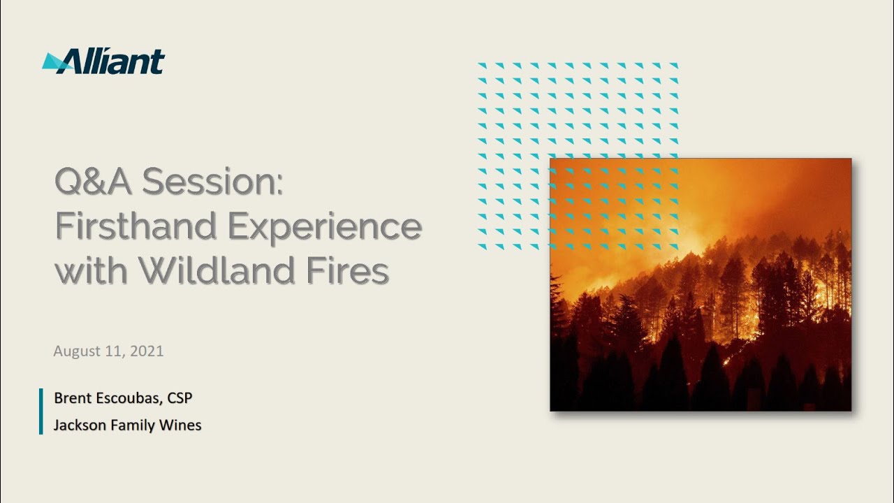 Firsthand Experience with Wildland Fires (Q&A Session)