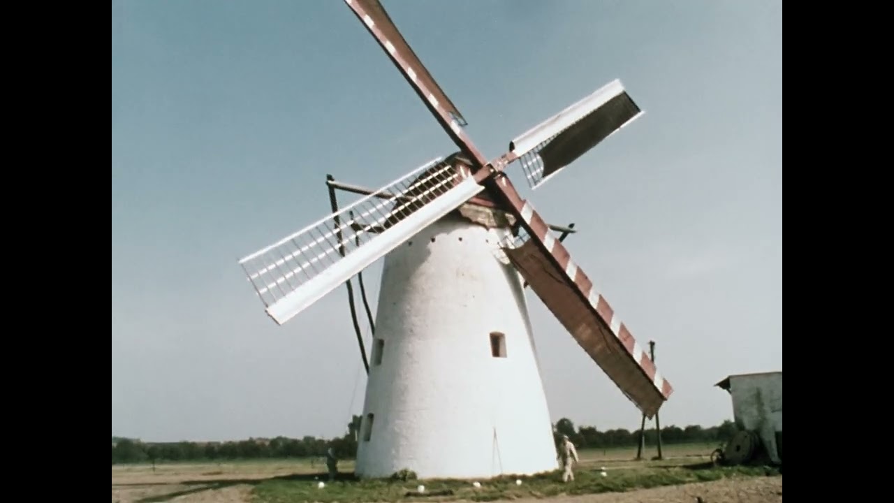 Besegeln einer Windmühle