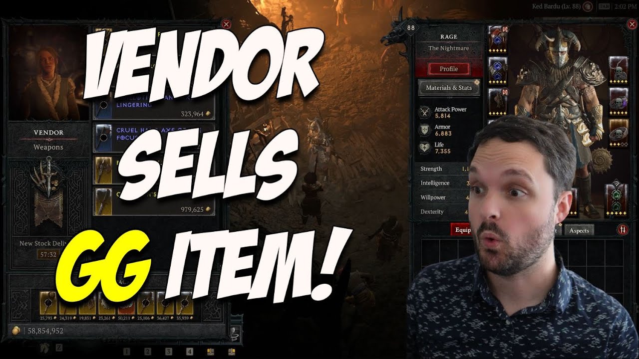 Always Check Vendors for GG Items | Diablo 4