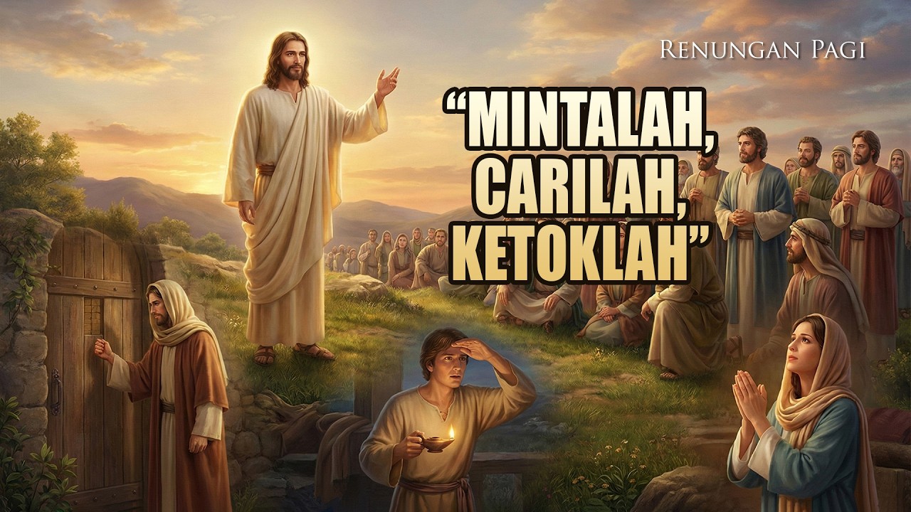 RENUNGAN PAGI - MINTALAH, CARILAH, KETOKLAH - MATIUS 7 : 7-12