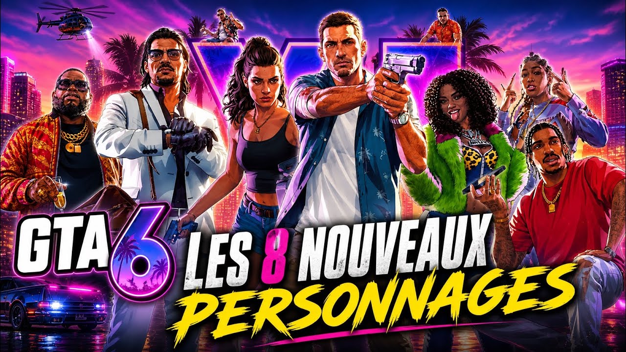 GTA 6 L'HISTOIRE DES 8 NOUVEAUX PERSONNAGES