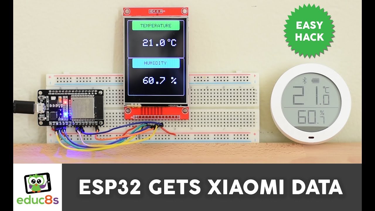 Взлом ESP32 Xiaomi Bluetooth — получайте данные по беспроводной сети