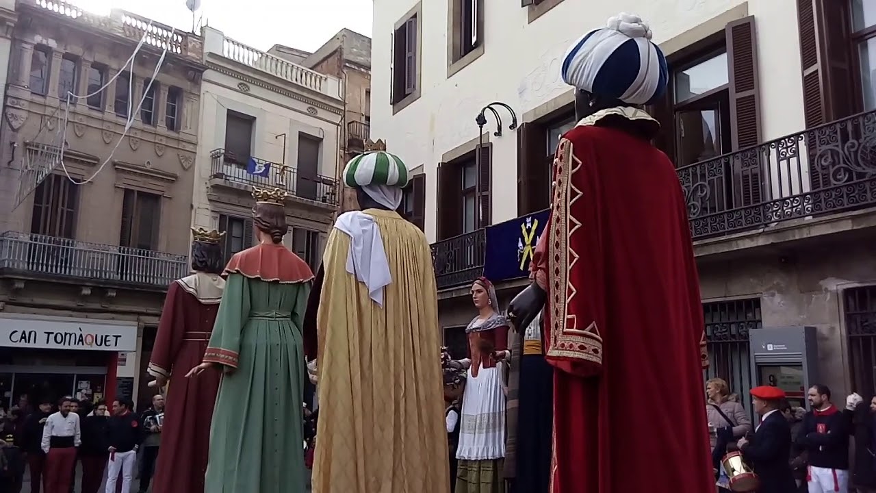 Baile Gigantes de Peralta en Sant Andreu d'en Palomar