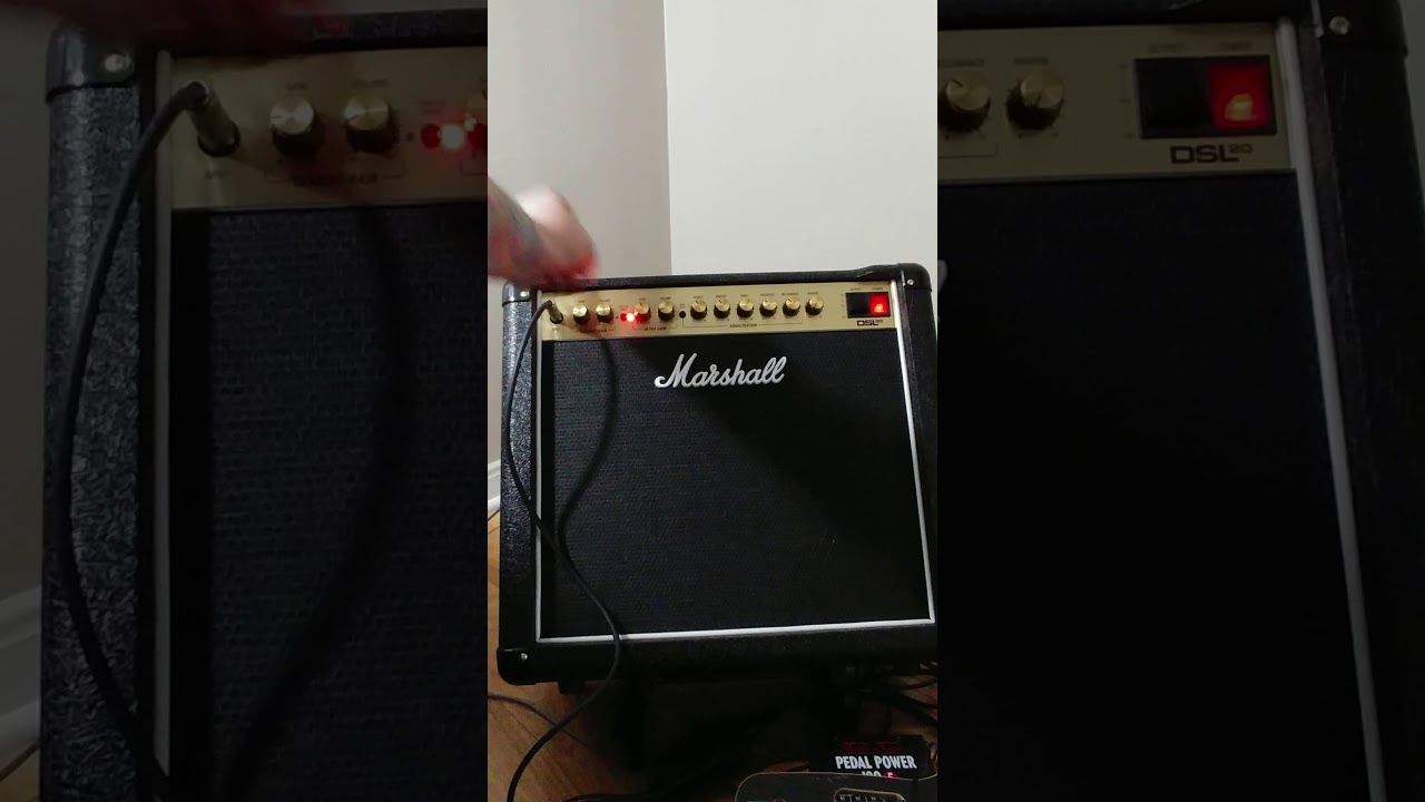Marshall DSL20CR Ultra channel with 5751 in V2 - various gain settings
