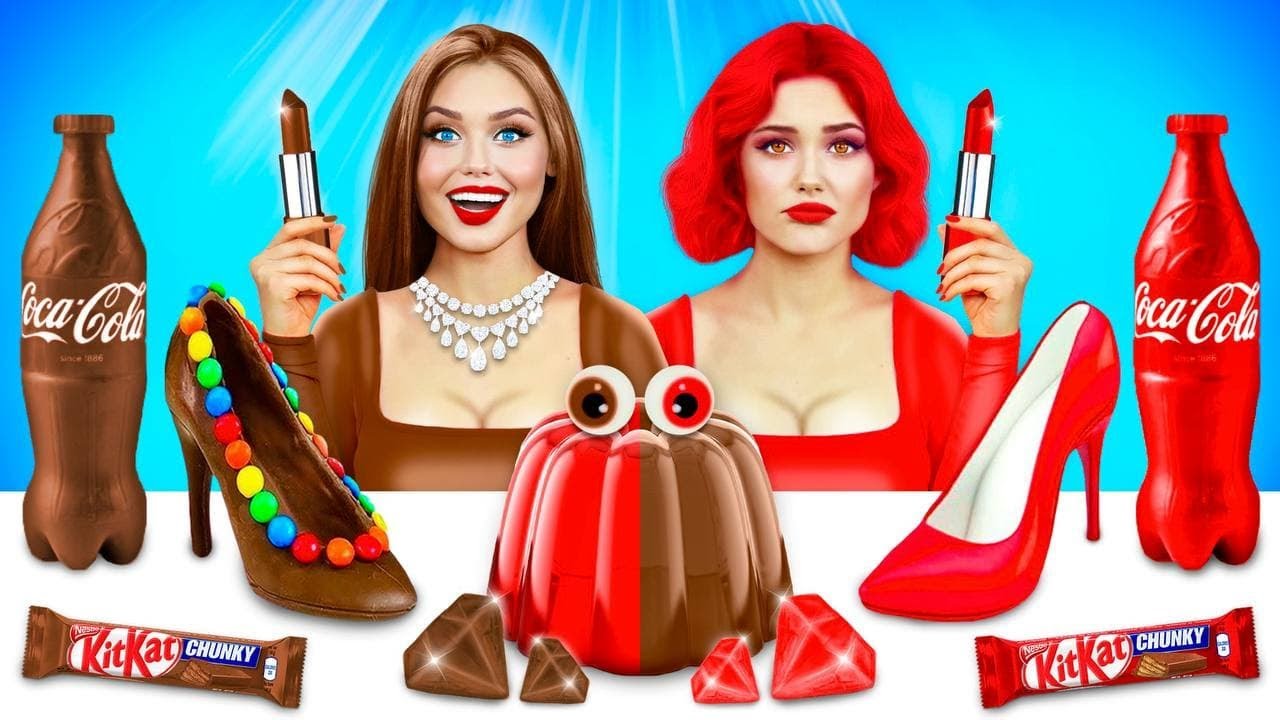 Expensive vs Cheap Food Challenge! Funny Situations with Rich vs Normal Yummies by RATATA BRILLIANT