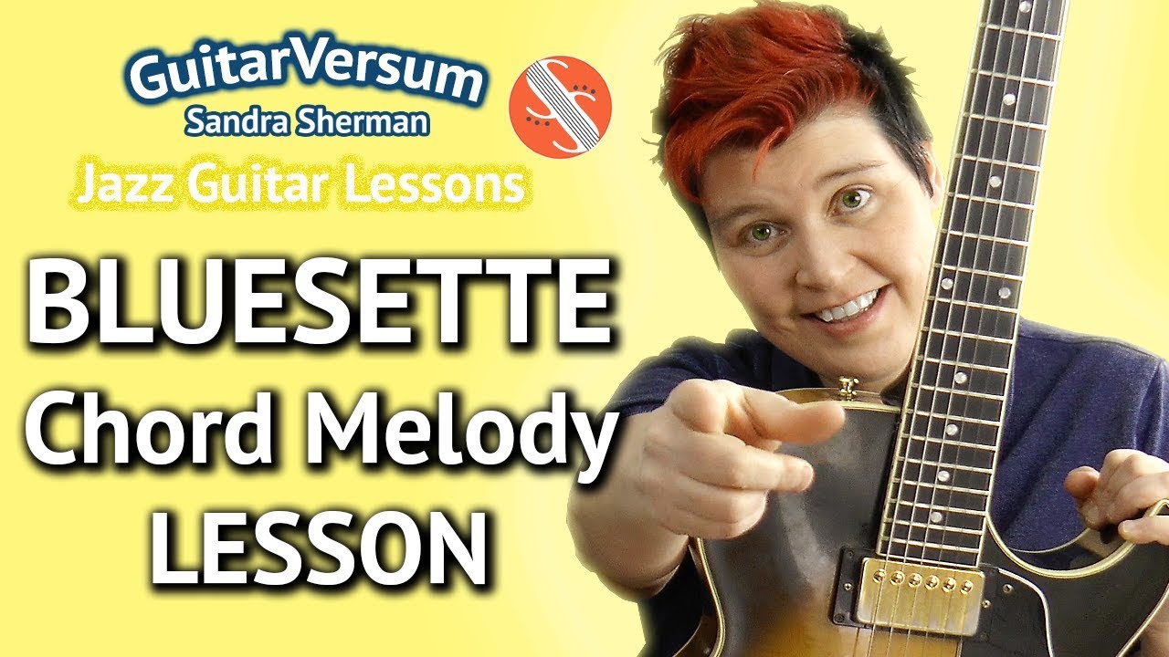 BLUESETTE - Chord Melody Jazz Guitar LESSON - Major Blues in 3/4
