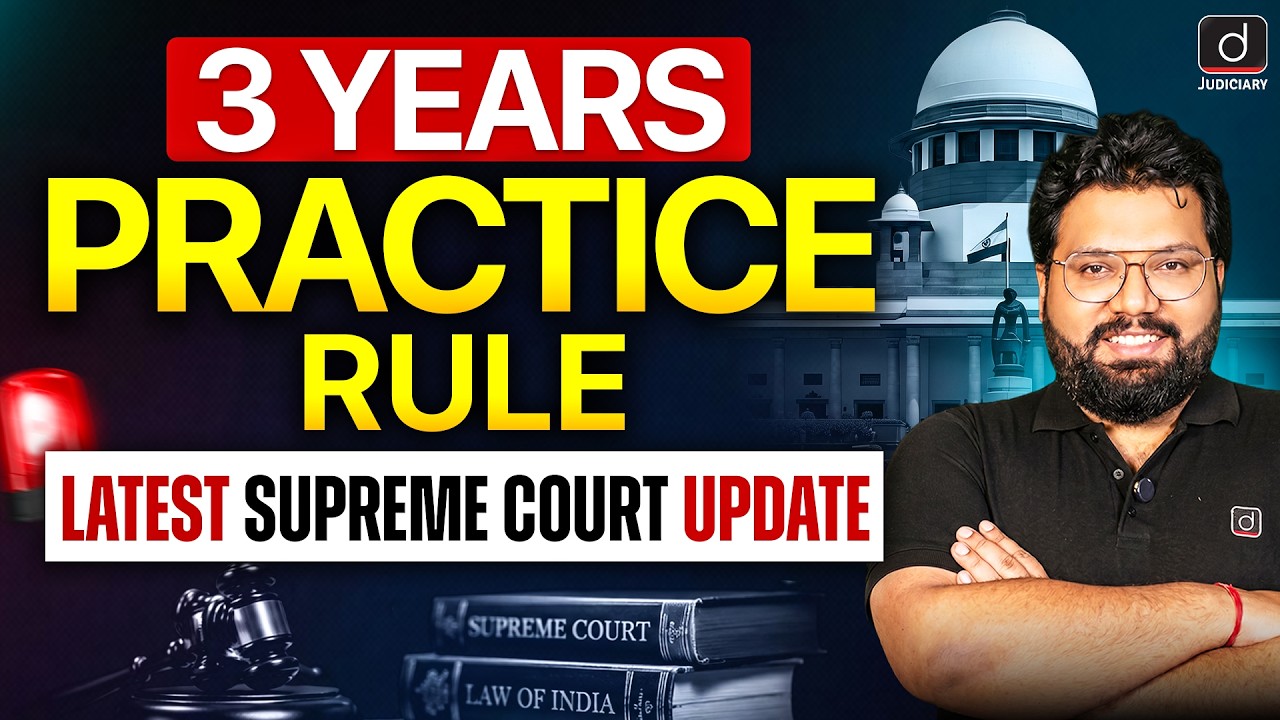 Supreme Court Update on 3-Year Practice Rule for Civil Judge Exam | Drishti Judiciary