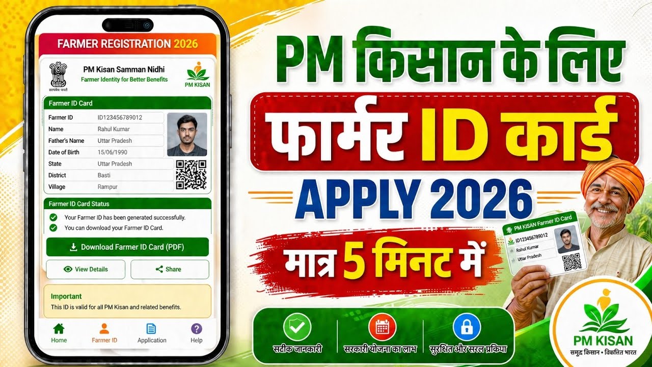 Farmer ID Card Kaise Banaye | Farmer Registry Online Apply 2026 | Kisan card kise banega online 2026