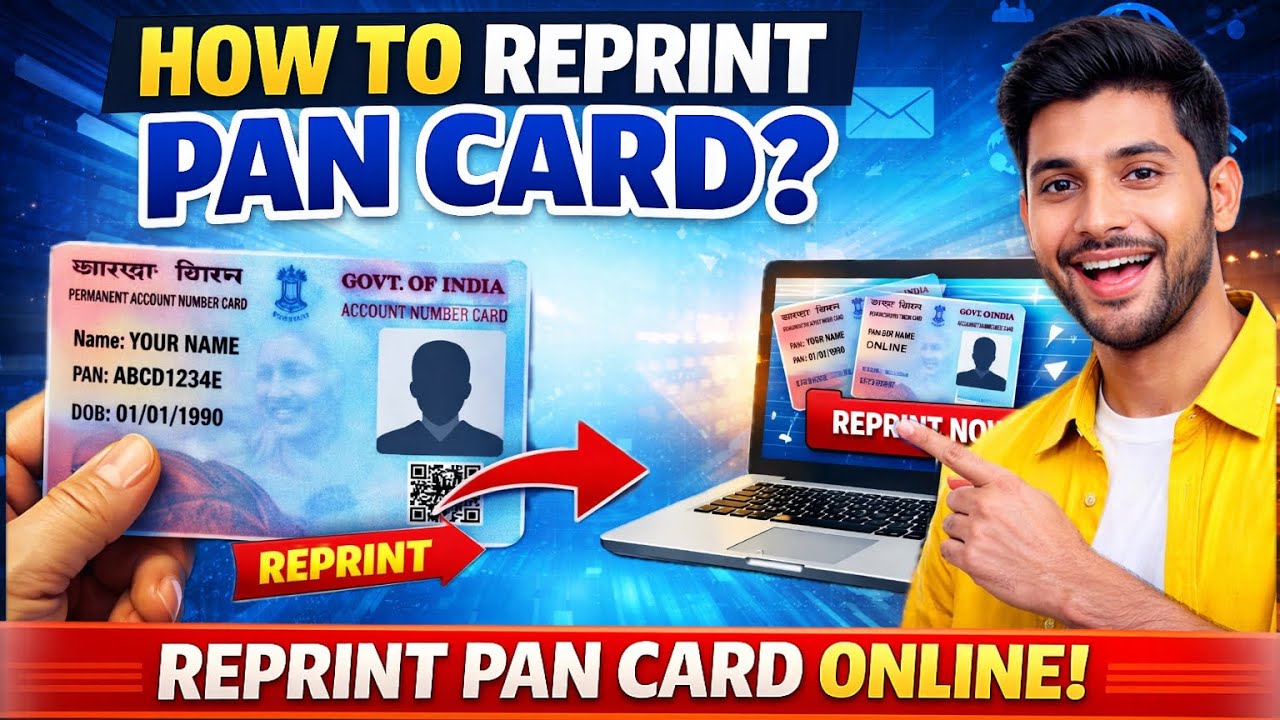 Pan card reprint kaise kare - reprint pan card online nsdl | physical pan card apply online 2026