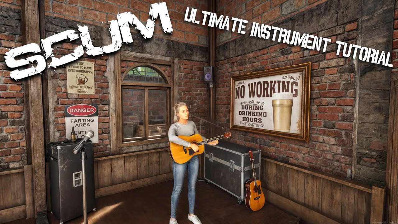 SCUM - Become the BEST musician on the Island! Tutorial.