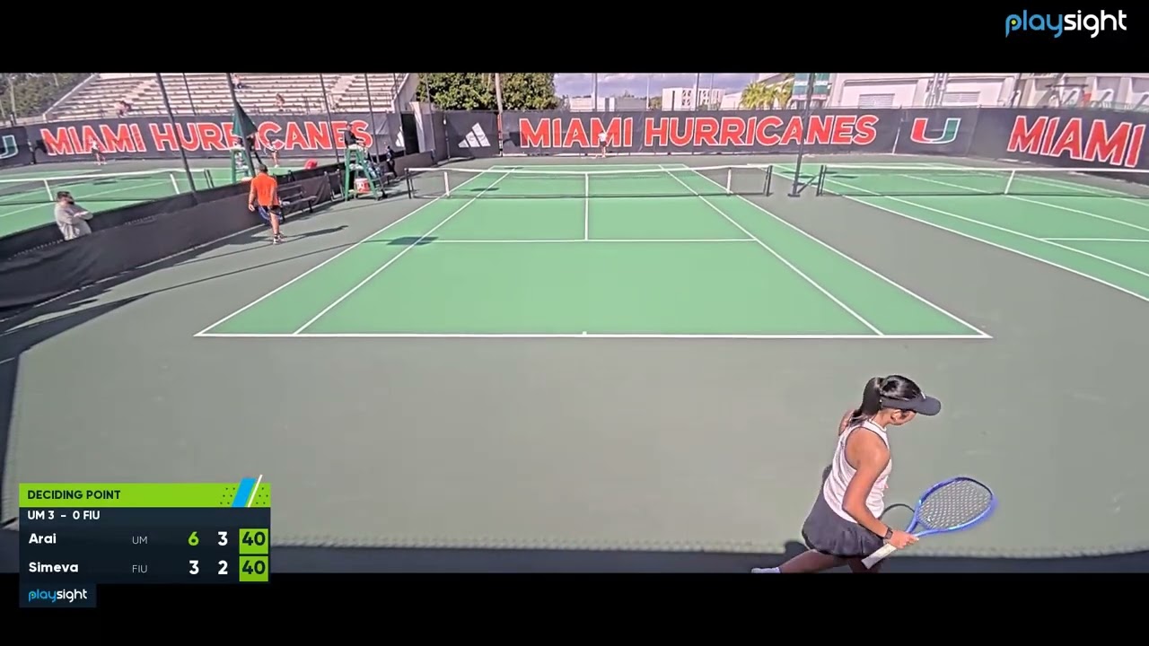 Womens's singles 1  - MIAMI v FIU  - 4 2 26