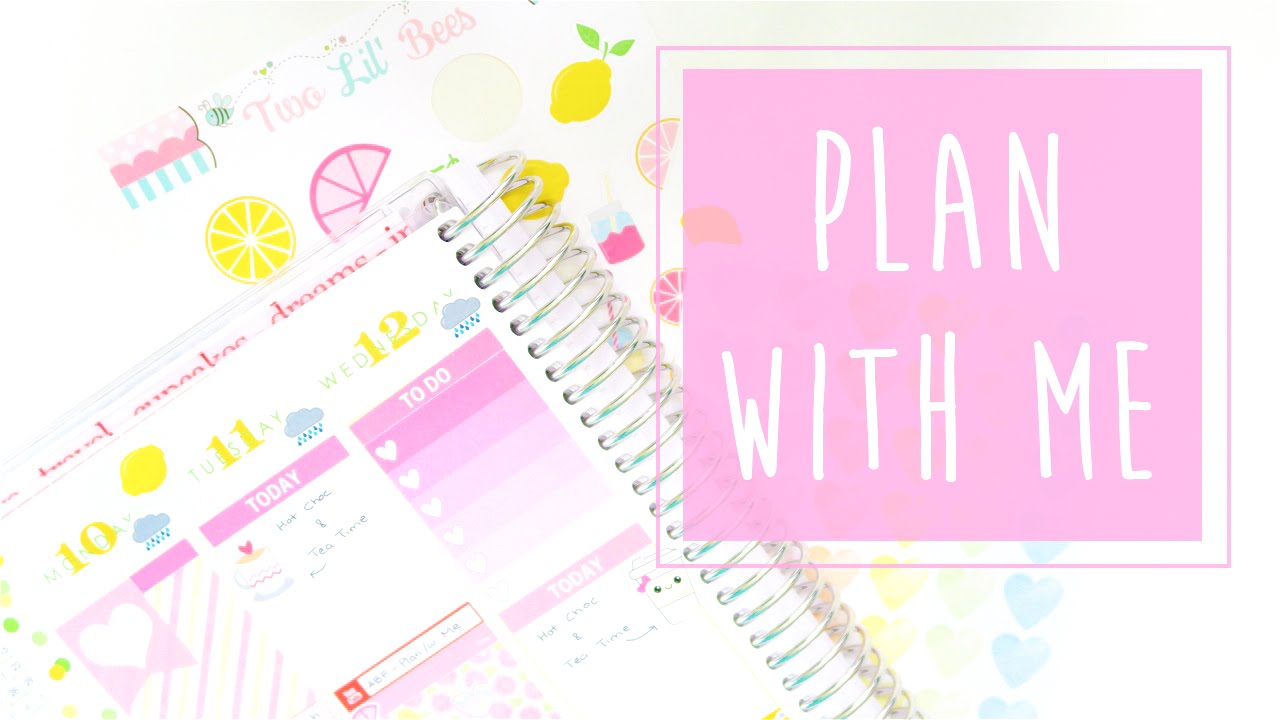 Plan With Me in my Erin Condren Life Planner Pink Lemonade Edition August 2015 ~ A Beautiful Fable