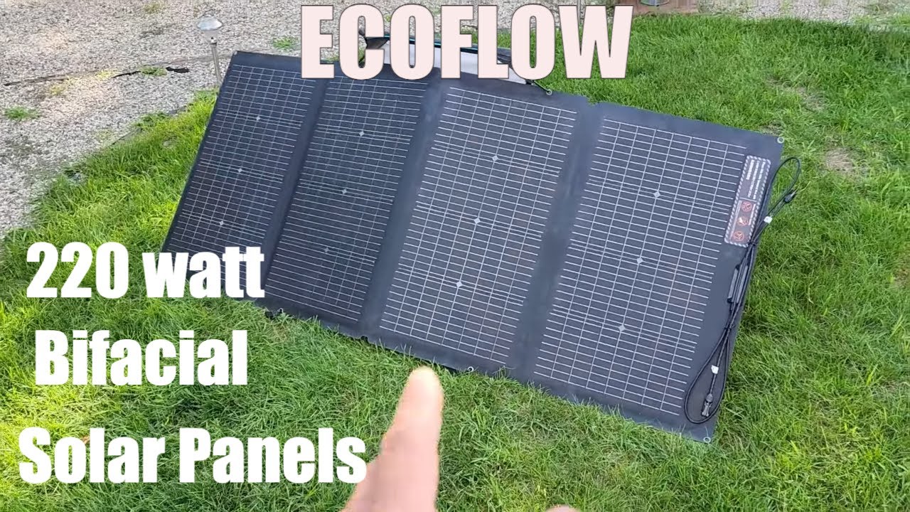 Ecolflow 220 watt Solar panel test