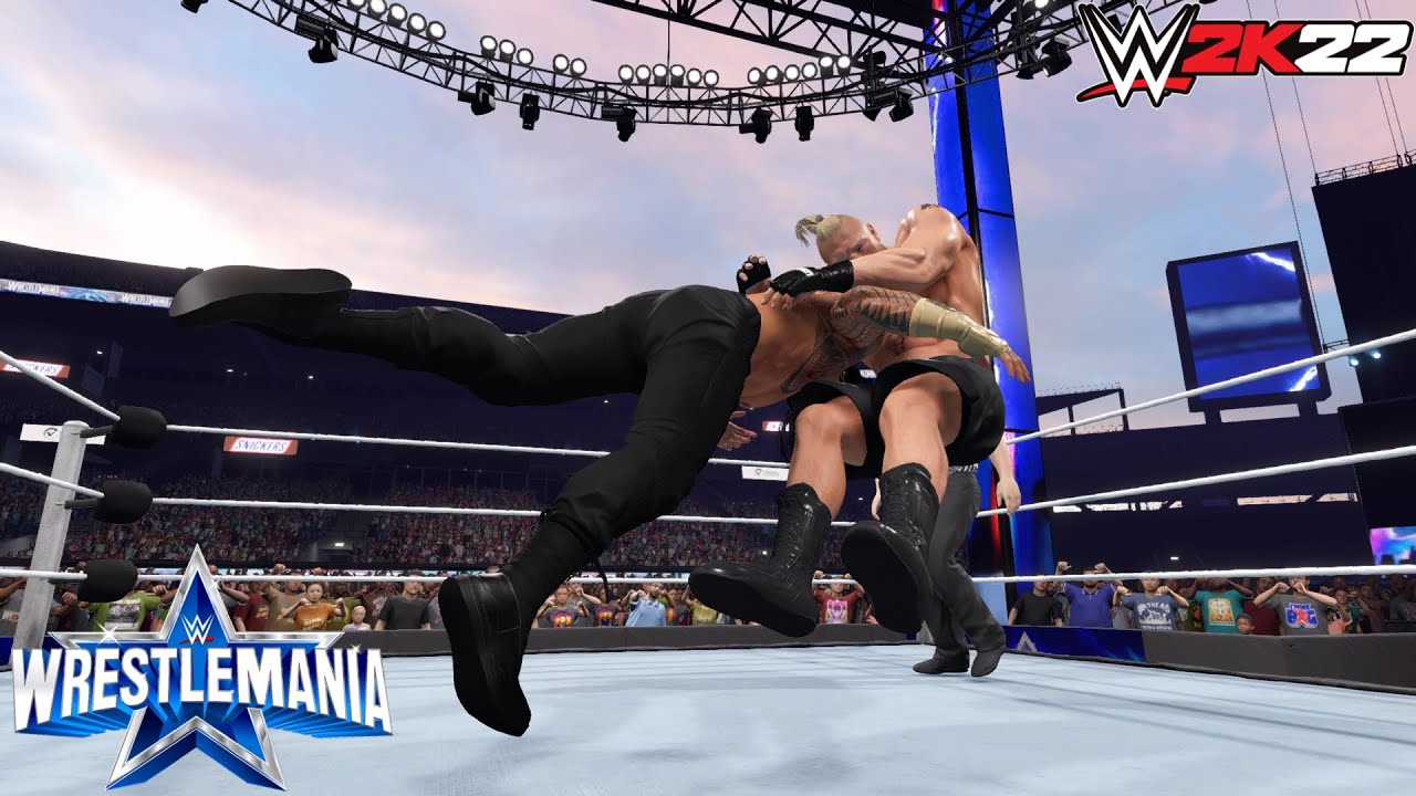 WWE 2K22: Roman Reigns vs. Brock Lesnar |WWE Championship Match - Wrestlemania 38