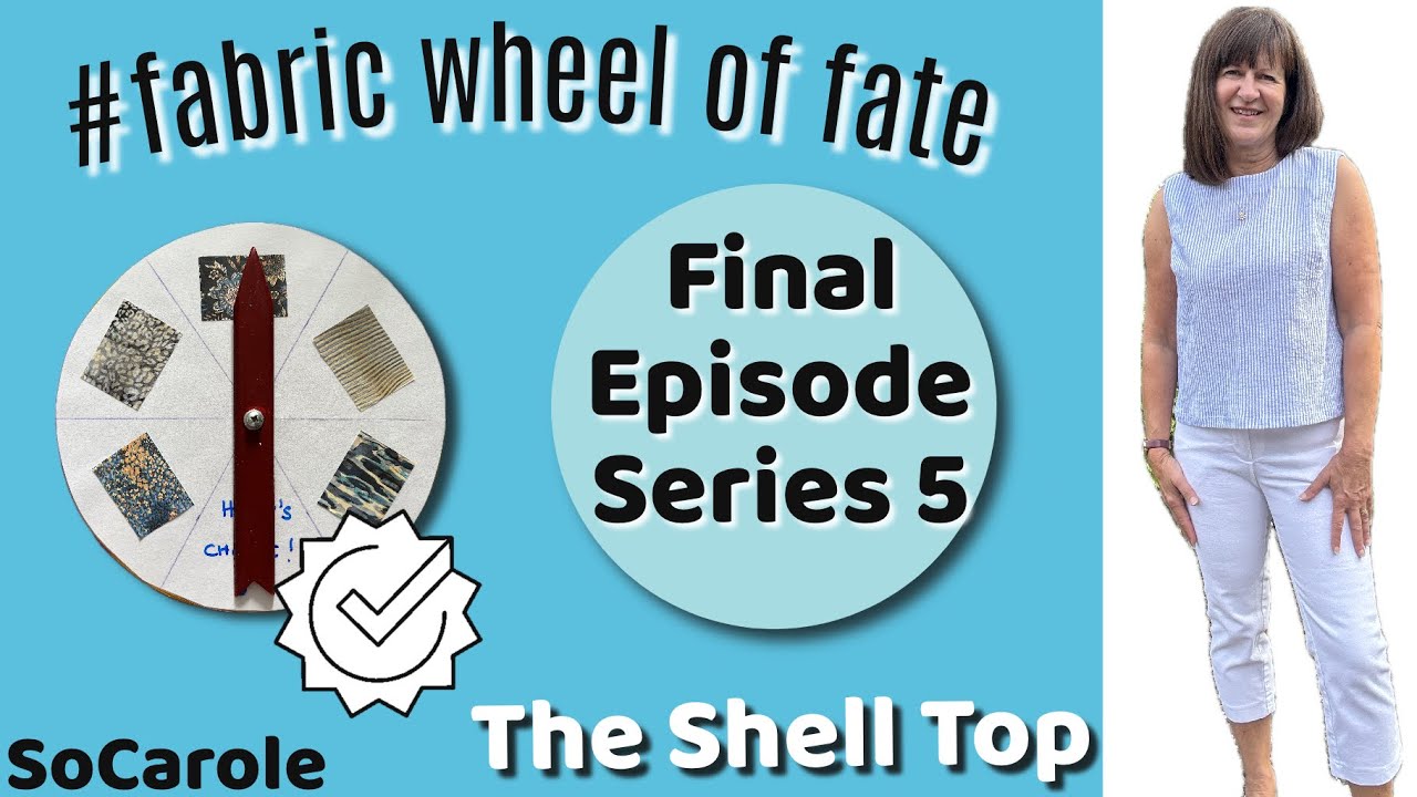 Butterick 6175 Shell Top plus a Bonus! - Final Spin result! #fabricwheeloffate