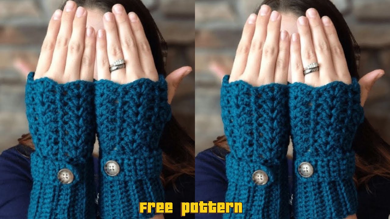 Cute Crochet Fingerless Gloves/How to make crochet fingerless gloves