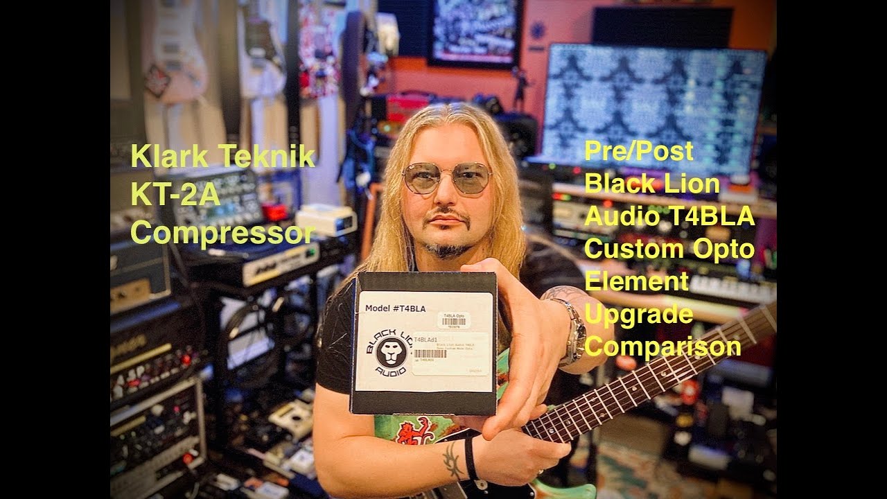 Klark Teknik KT-2A Compressor, Black Lion Audio T4BLA Opto Element Upgrade Comparison / Shootout