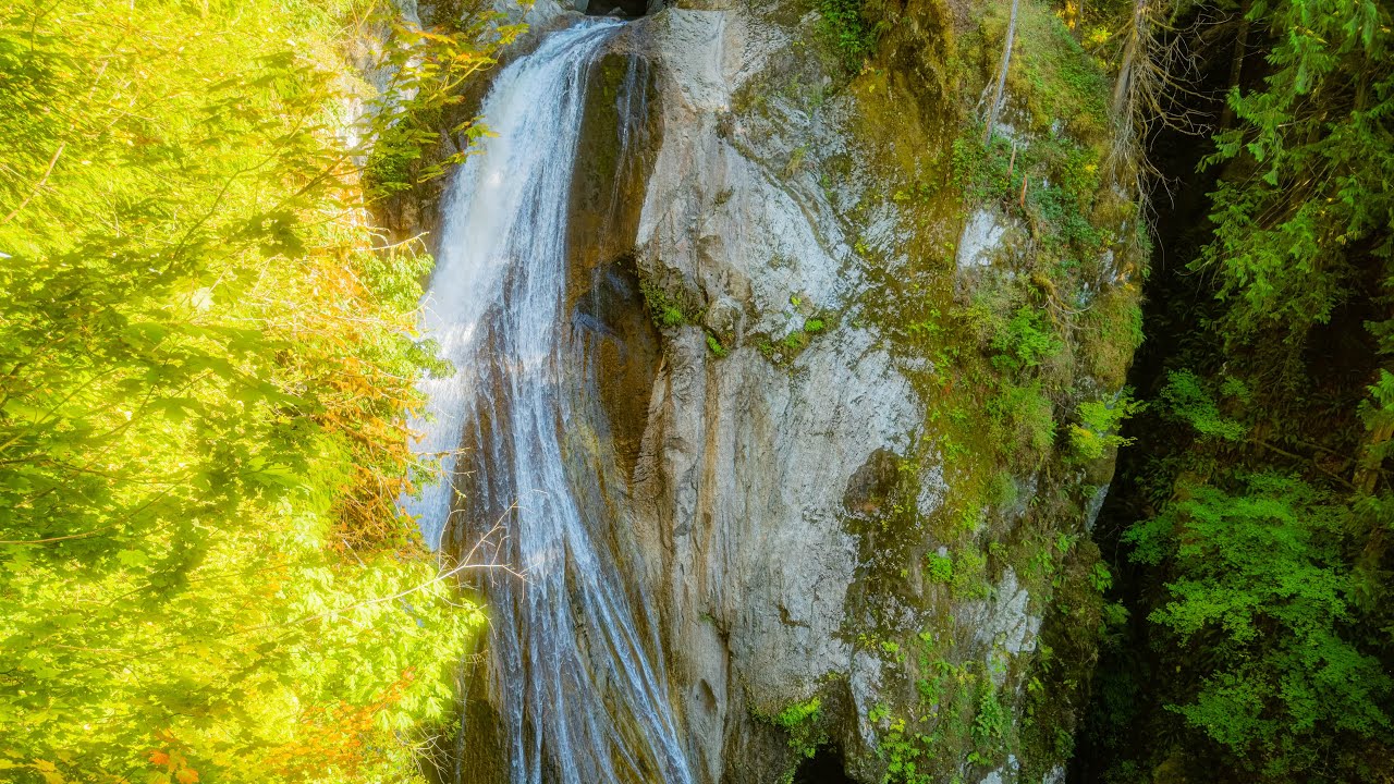 8K VR 360° Twin Falls, Washington State | Ultimate Waterfall Nature Experience