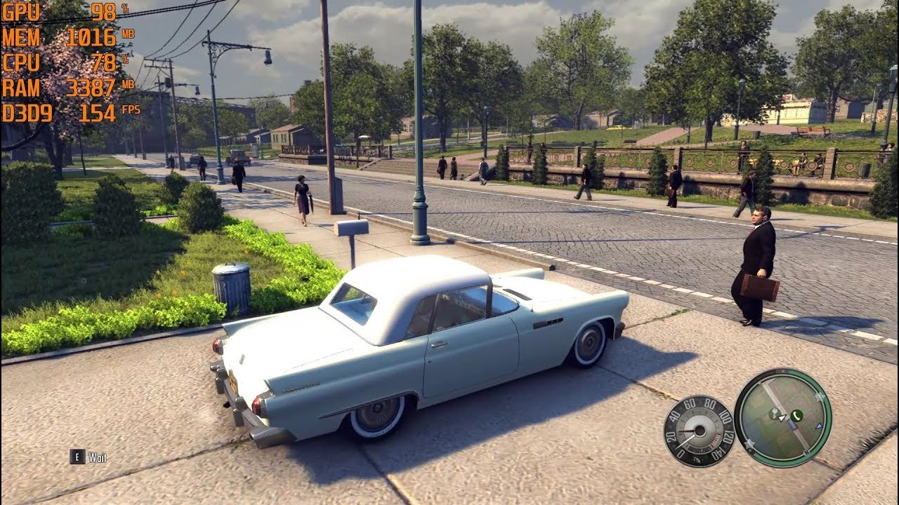 GTX 1060 6GB + i5 7500 - Mafia II [Max Settings/1080p] (APEX PhysX On)