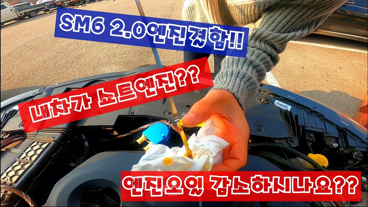 #79 SM6 엔진오일 감소로 사업소 방문하다(혹시...쇼트엔진??)
