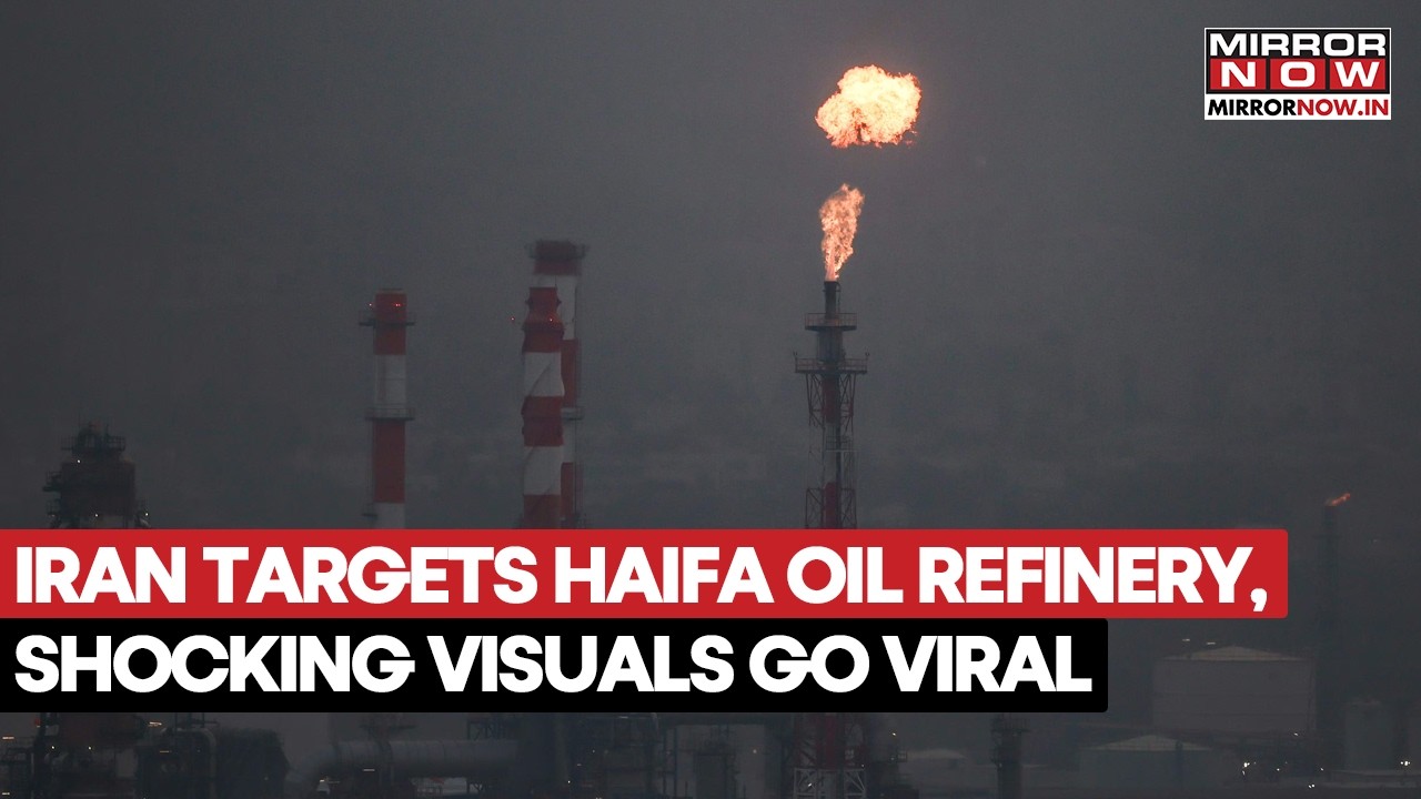 Ближний Восток на грани: иранские ракеты поразили нефтяной центр в Хайфе, драматические кадры ста...