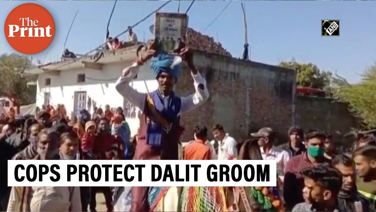 About 100 cops stand guard as Dalit groom rides horse to his wedding