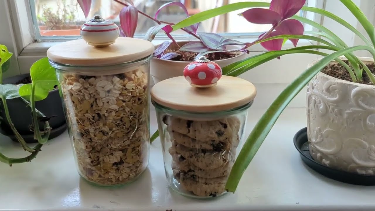 DIY Weck Vorratsgl&auml;ser mit veganen Schokocookies