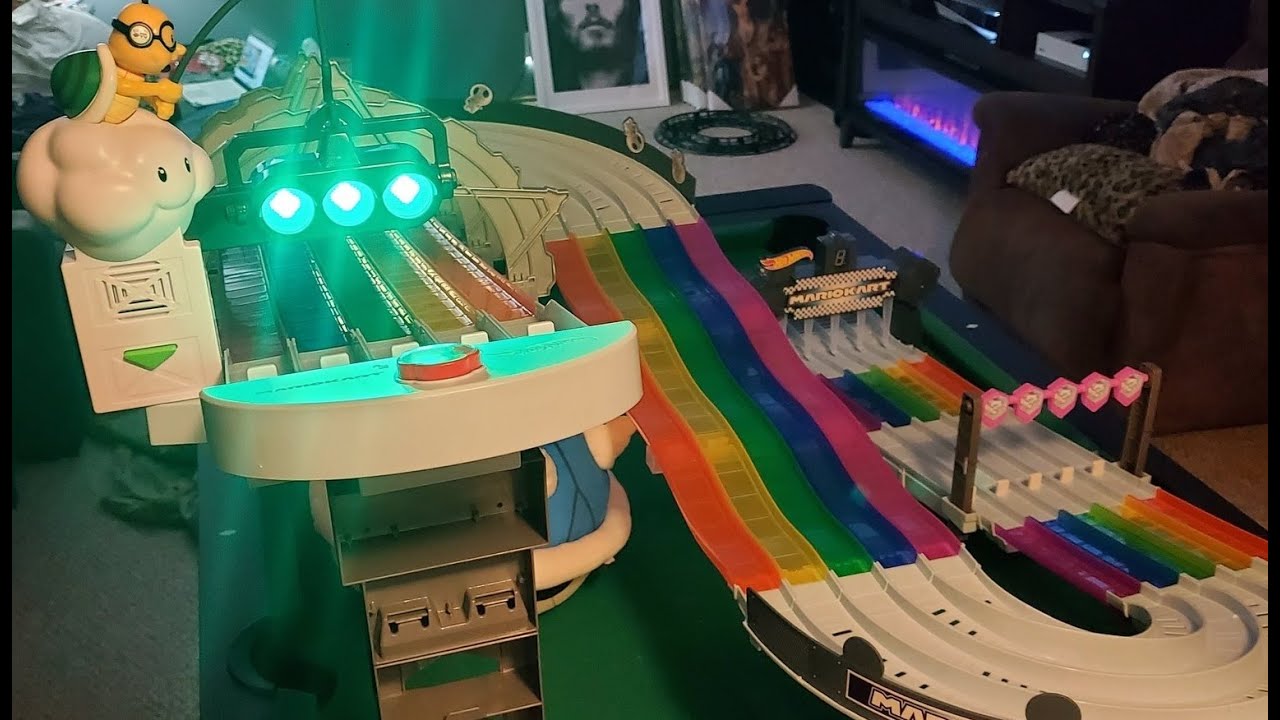 How To Setup Mario Kart Rainbow Road Hot Wheels - Put Together Mario Kart Rainbow Road