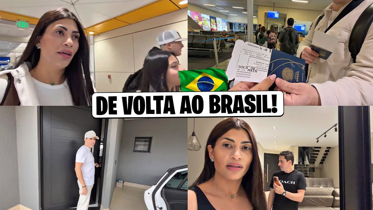 CHEGUEI NO BRASIL 🇧🇷 | NOSSA VIAGEM SAINDO DOS EUA
