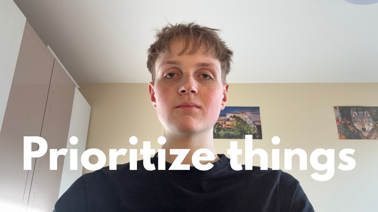 Prioritize things more