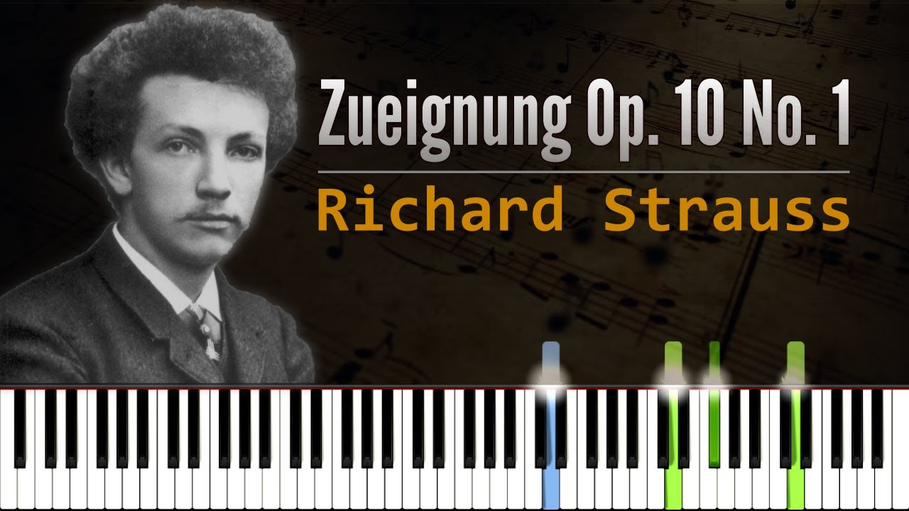 Zueignung - Richard Strauss | Piano Tutorial | Synthesia | How to play