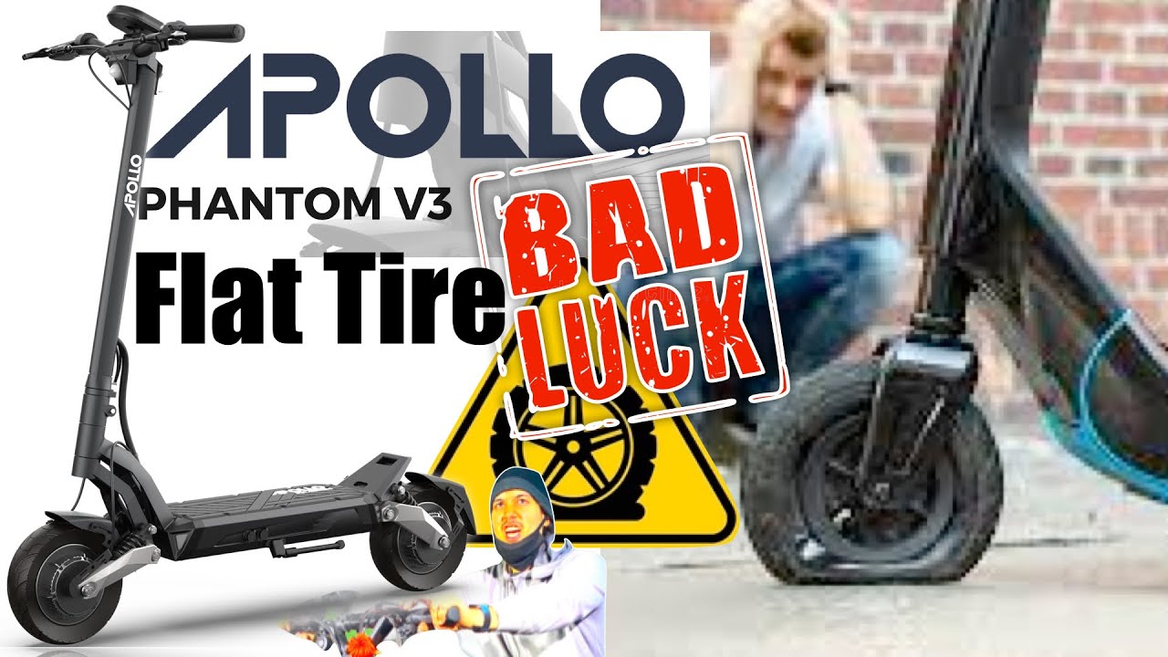 Apollo #ApolloPhantomV3  Flat Tire Watch This Before Your Next #scooter  Ride