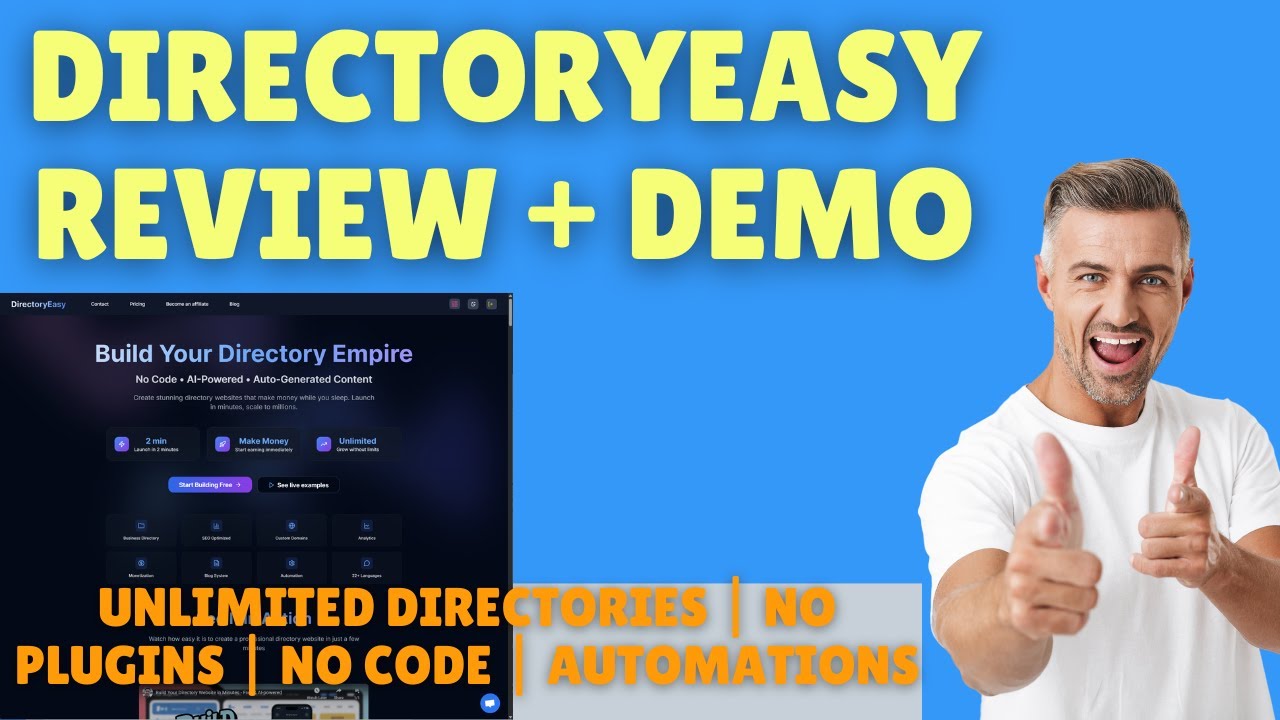DirectoryEasy Review: Launch SEO-Friendly Directories Easily (No Hosting, No Coding!) LTD
