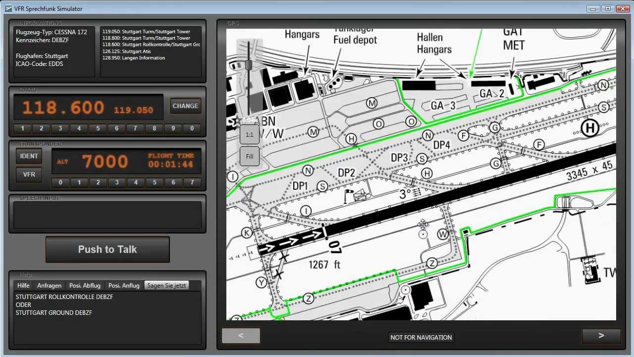 VFR Sprechfunk Simulator der DFS Deutsche Flugsicherung GmbH