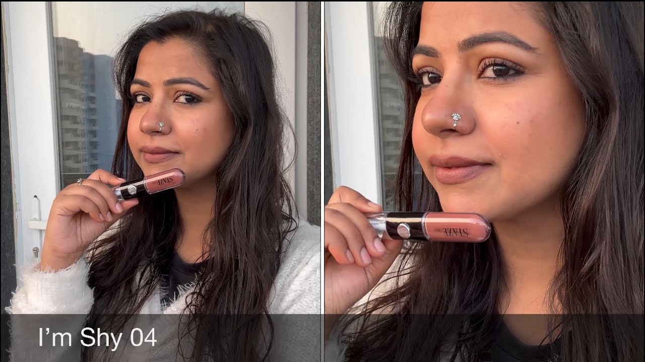 Staze 9to9 Gloss Lock 2-in-1 Liquid Lipstick review and Swatches #staze #lipstick #lipstickswatches