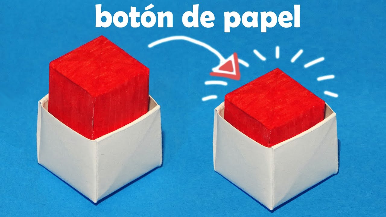C&oacute;mo hacer un BOT&Oacute;N DE origami SIN PEGAMENTO | bot&oacute;n de juguete