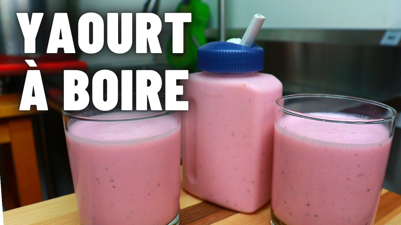 Comment faire du YAOURT À BOIRE maison sans yaourtière (Rapide, Économique et 100% Fait Maison!)