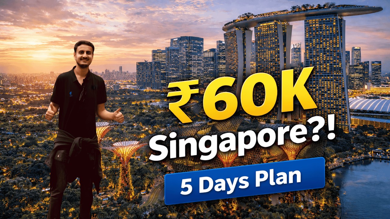 Singapore in ₹60,000 for 5 Days | Complete Budget Itinerary with Money-Saving Hacks
