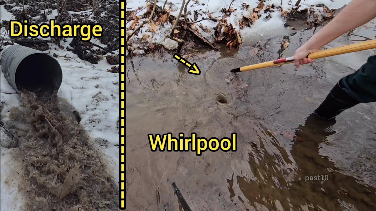 Unclogging Drains Brings Big Dirty Gush