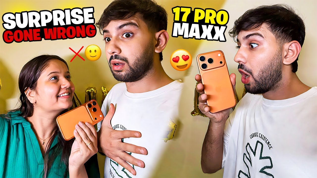 Iphone 17 Pro surprise gone wrong❌ Hafsa ko bura laga?😡 