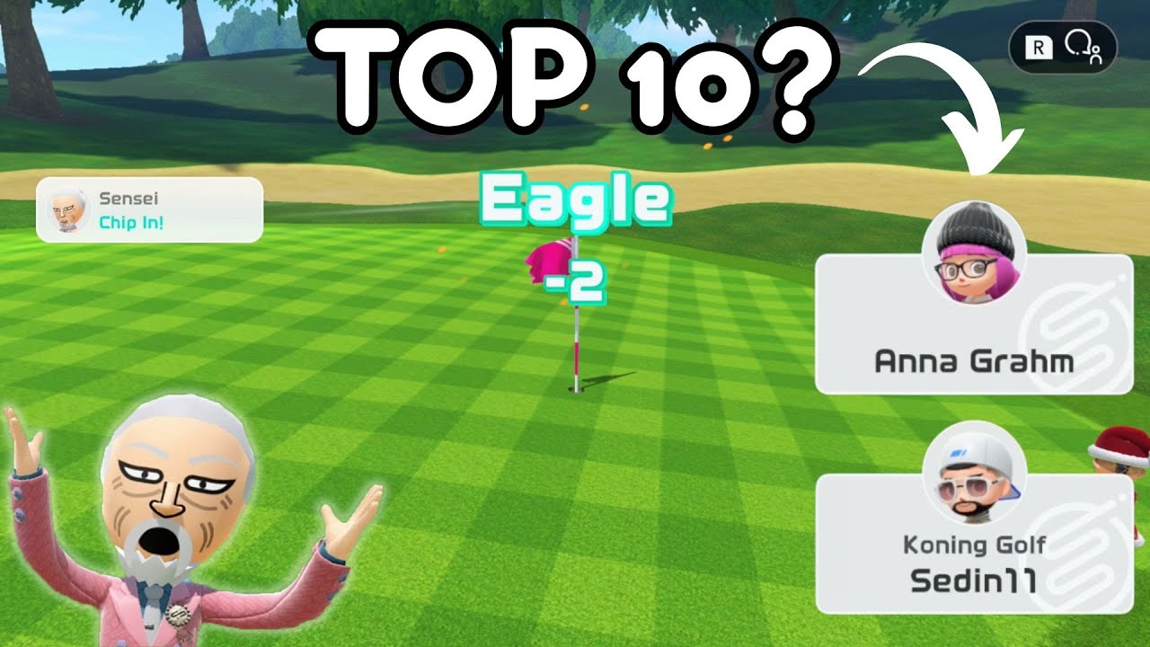 Мой первый 18-луночный РЕЙТИНГОВЫЙ матч (Switch Sports Golf)