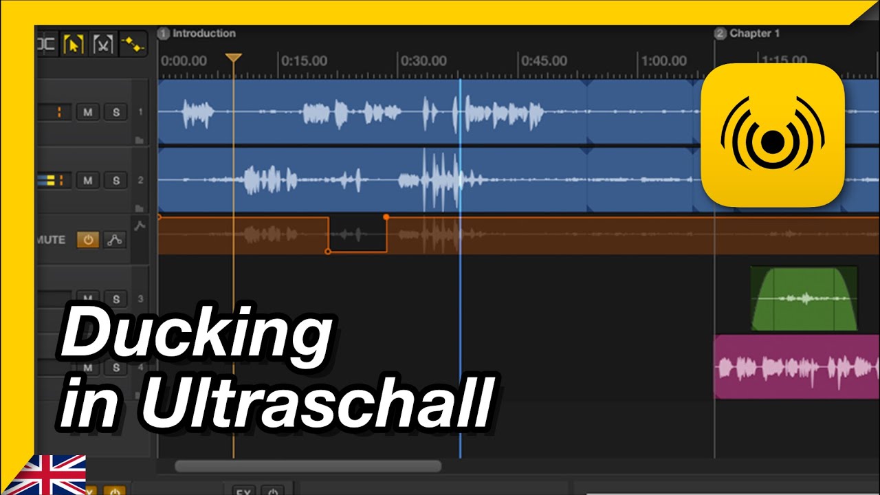 How to use ducking - Ultraschall 5 Tutorial (english) (Reaper for Podcasts)