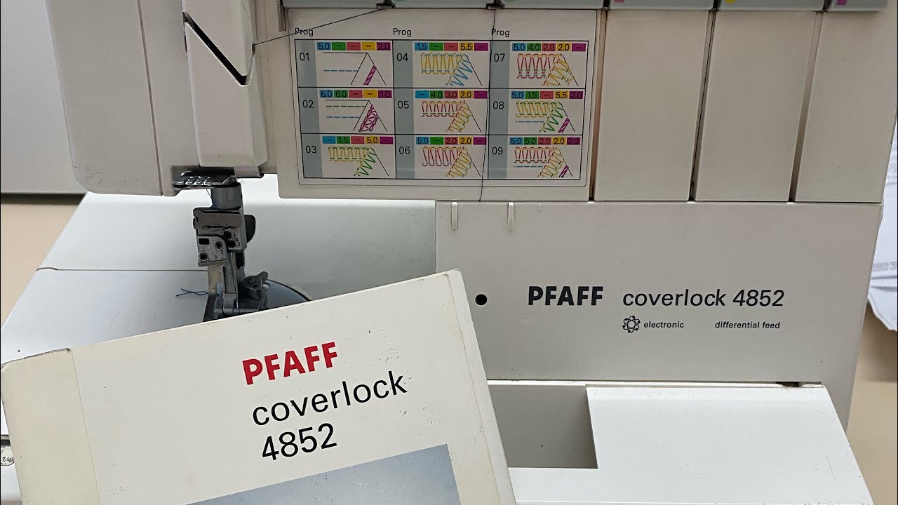 📍Coverlock Pfaff 4852 - программа 04,шов Flatlock 👍