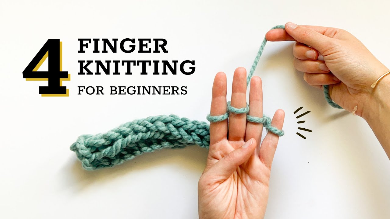 Finger Knitting for Beginners: 2 Minute Step-by-Step Instructions!