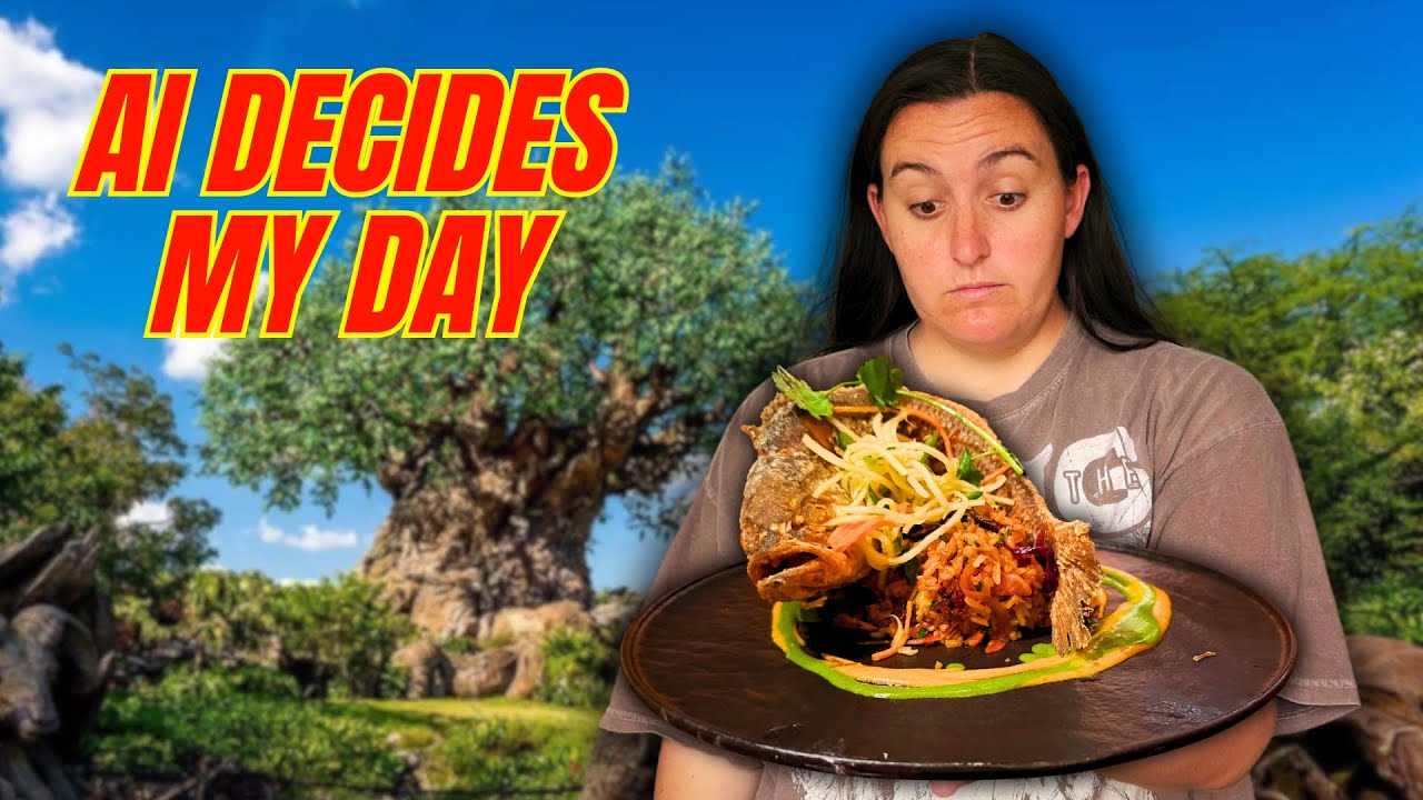 I Let AI Decide What I Eat For A Day In Disney World- Animal Kingdom