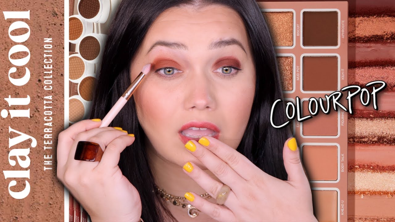 Коллекция COLOURPOP Clay It Cool | Свотчи для лица и глаз